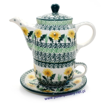 Czajniczek 0,5L z filiżanką 0,2L II Gatunek dek. 2851Q Mlecze